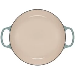 Le Creuset 3.5 Qt. Signature Enameled Cast Iron Braiser With Stainless Steel Knob | Sea Salt -Cooking Master rs17081 ls2532 30717ss 4 lpr