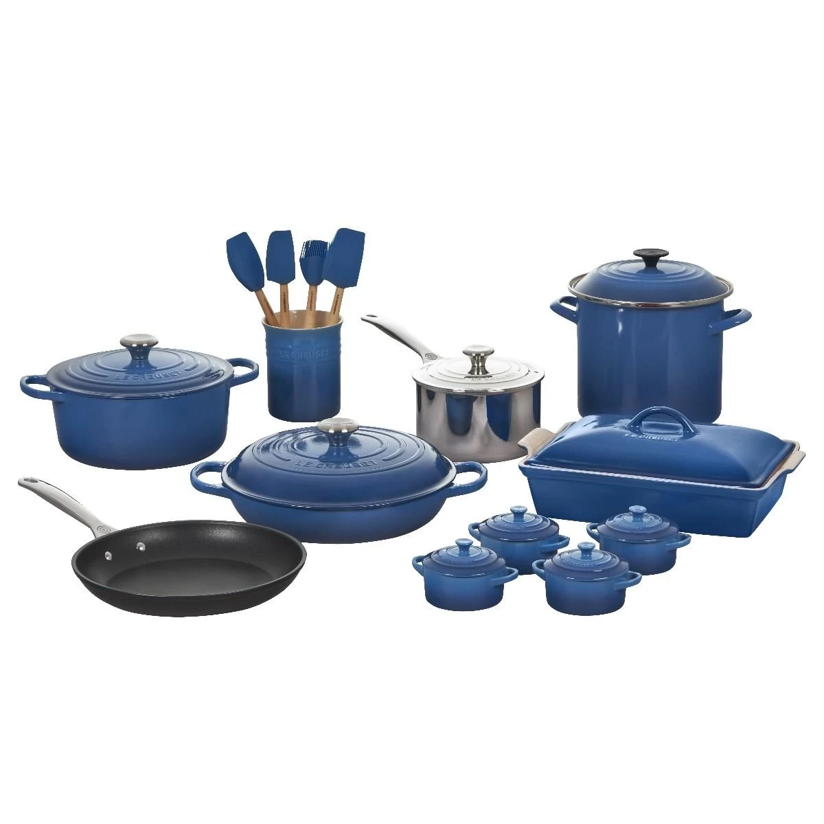 Le Creuset 20-Piece Mixed Material Cookware Set | Marseille 1 Le Creuset 20-Piece Mixed Material Cookware Set | Marseille