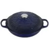 Le Creuset Olive Branch Collection 3.5 Qt. Signature Braiser | Indigo Blue
