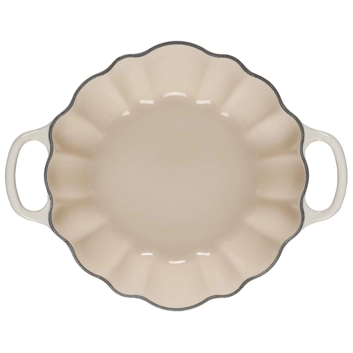 Le Creuset 4 Qt. Pumpkin Cocotte | Meringue 3 Le Creuset 4 Qt. Pumpkin Cocotte | Meringue - Image 3