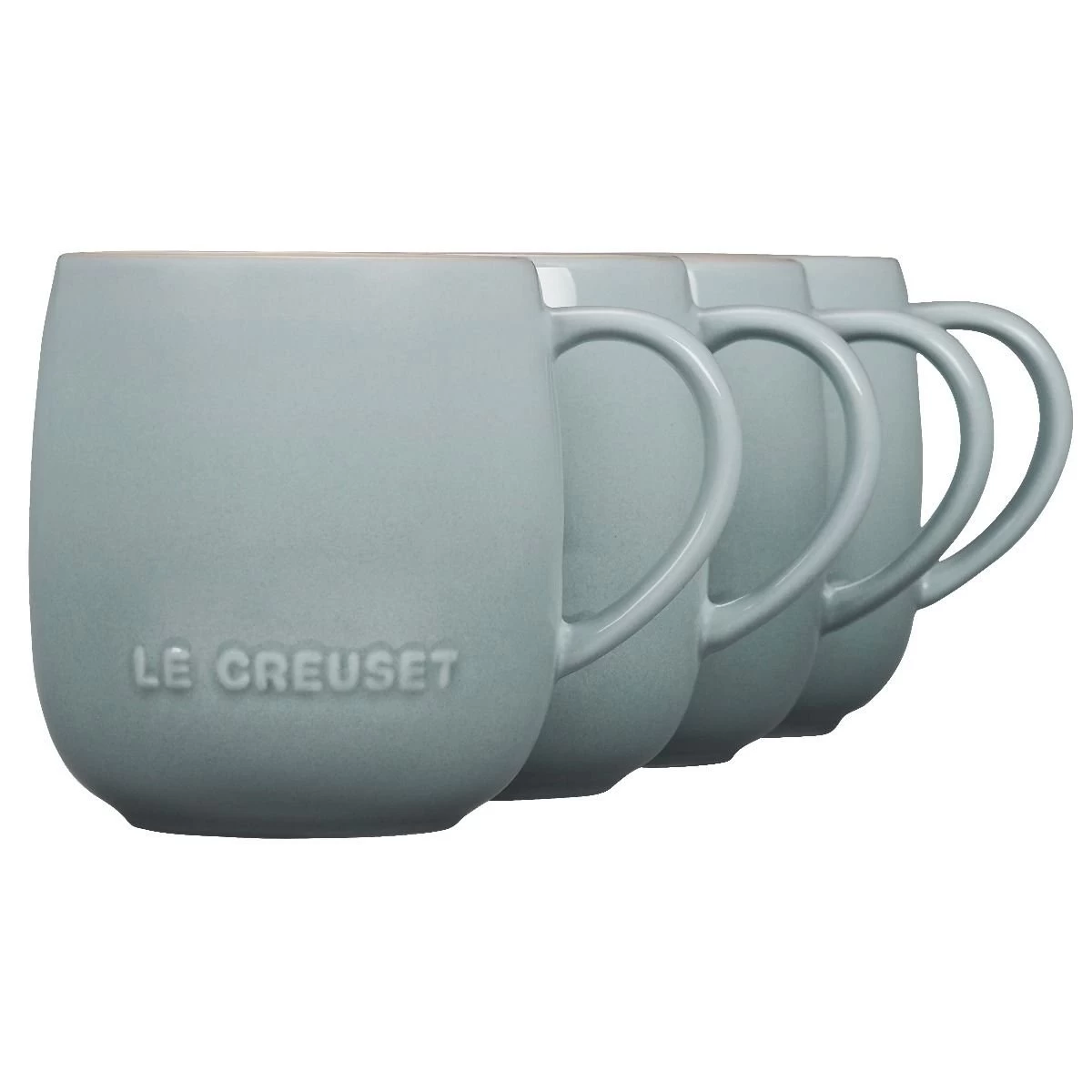 Le Creuset 13oz Heritage Mugs (Set Of 4) | Sea Salt 3 Le Creuset 13oz Heritage Mugs (Set Of 4) | Sea Salt - Image 3