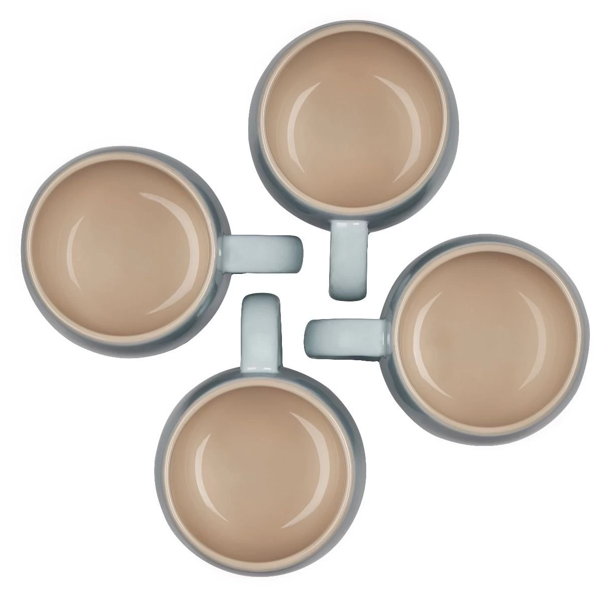 Le Creuset 13oz Heritage Mugs (Set Of 4) | Sea Salt 2 Le Creuset 13oz Heritage Mugs (Set Of 4) | Sea Salt - Image 2