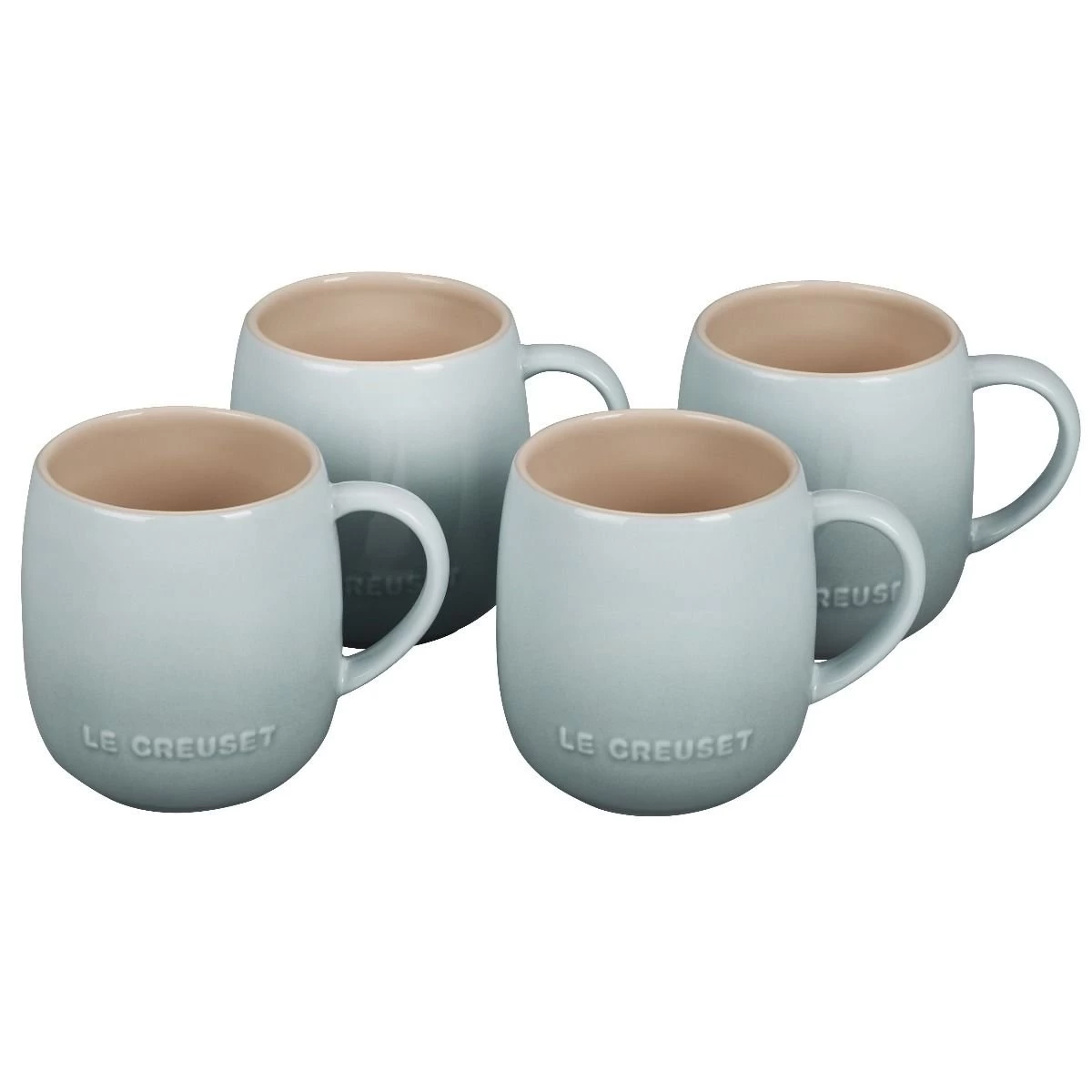 Le Creuset 13oz Heritage Mugs (Set Of 4) | Sea Salt 1 Le Creuset 13oz Heritage Mugs (Set Of 4) | Sea Salt