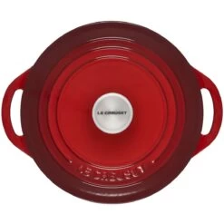 Le Creuset 2.75 Qt. Shallow Round Dutch Oven | Cerise -Cooking Master rs18080 2.75qtshallowrdcerise 3