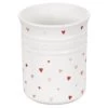 Le Creuset L'Amour 1 Qt. Utensil Crock With Heart Applique | White