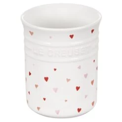 Le Creuset L'Amour 1 Qt. Utensil Crock With Heart Applique | White