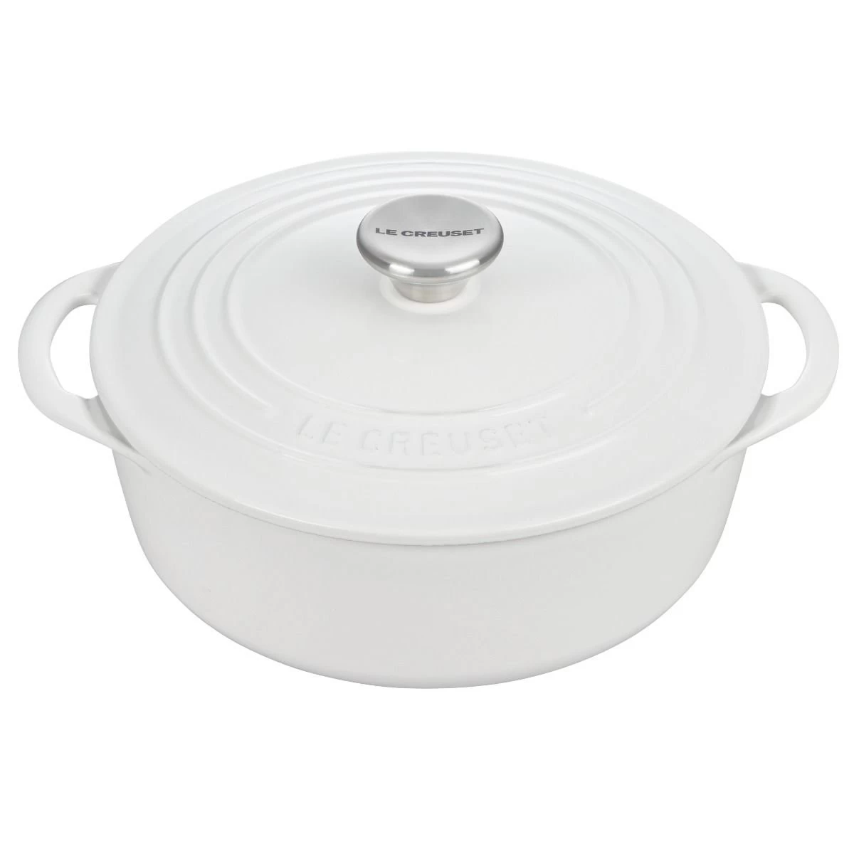 Le Creuset 2.75 Qt. Shallow Round Dutch Oven | White 1 Le Creuset 2.75 Qt. Shallow Round Dutch Oven | White