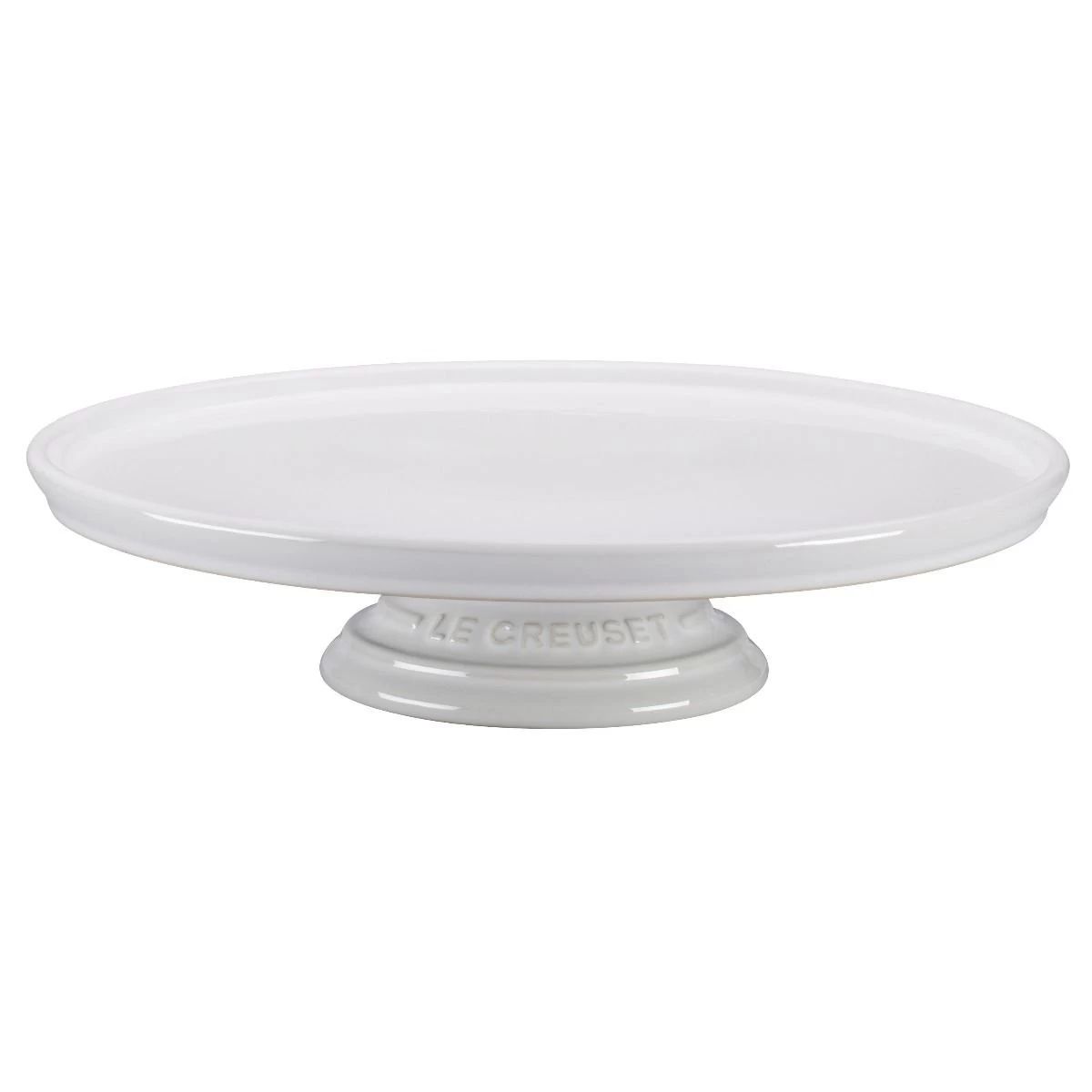 Le Creuset 11.75" Stoneware Cake Plate | White 1 Le Creuset 11.75" Stoneware Cake Plate | White