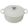Le Creuset 9 Qt. Round Signature Dutch Oven With Stainless Steel Knob | White
