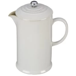 Le Creuset 34oz Stoneware Ceramic French Press | White