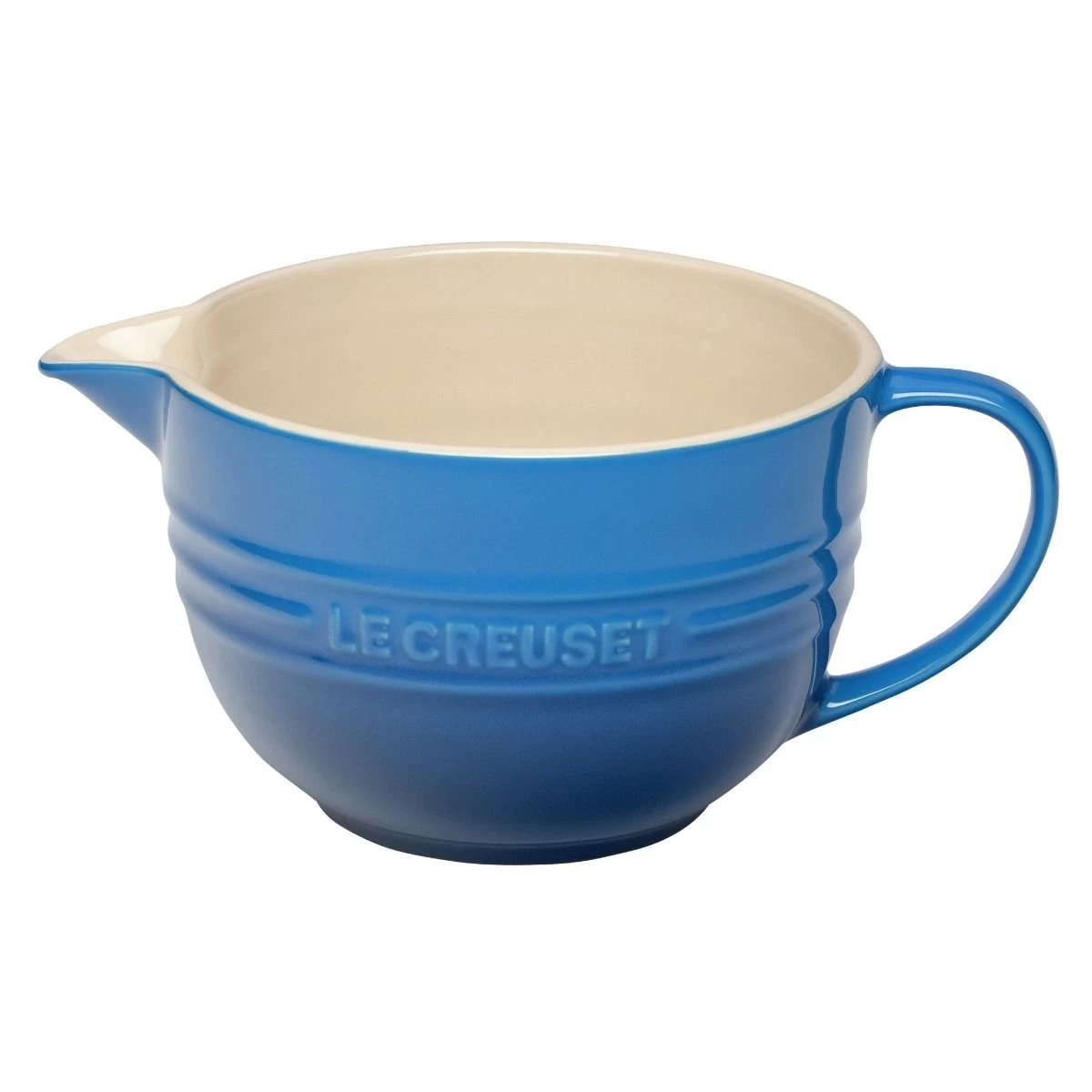 Le Creuset 2 Qt. Stoneware Batter Bowl | Marseille Blue 1 Le Creuset 2 Qt. Stoneware Batter Bowl | Marseille Blue