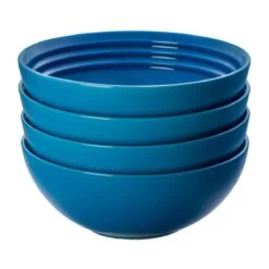 Le Creuset 22oz Soup Bowls - Set Of 4 | Marseille Blue