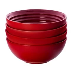 Le Creuset 22oz Soup Bowls - Set Of 4 | Cerise/Cherry Red