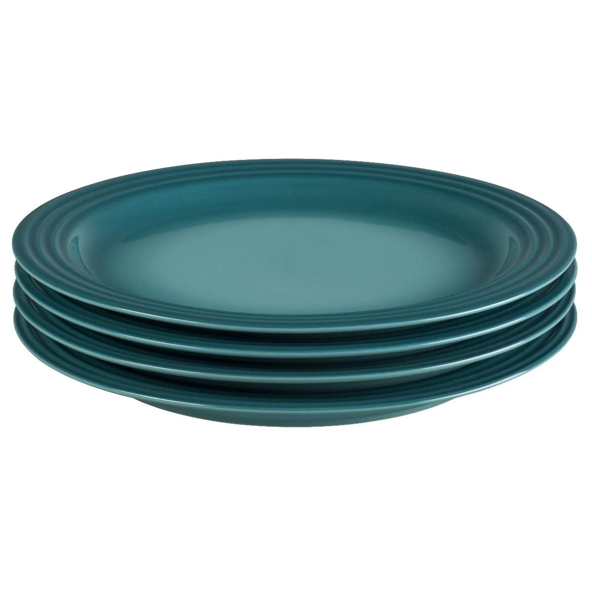 Le Creuset 10.5" Dinner Plates - Set Of 4 | Caribbean Blue 1 Le Creuset 10.5" Dinner Plates - Set Of 4 | Caribbean Blue
