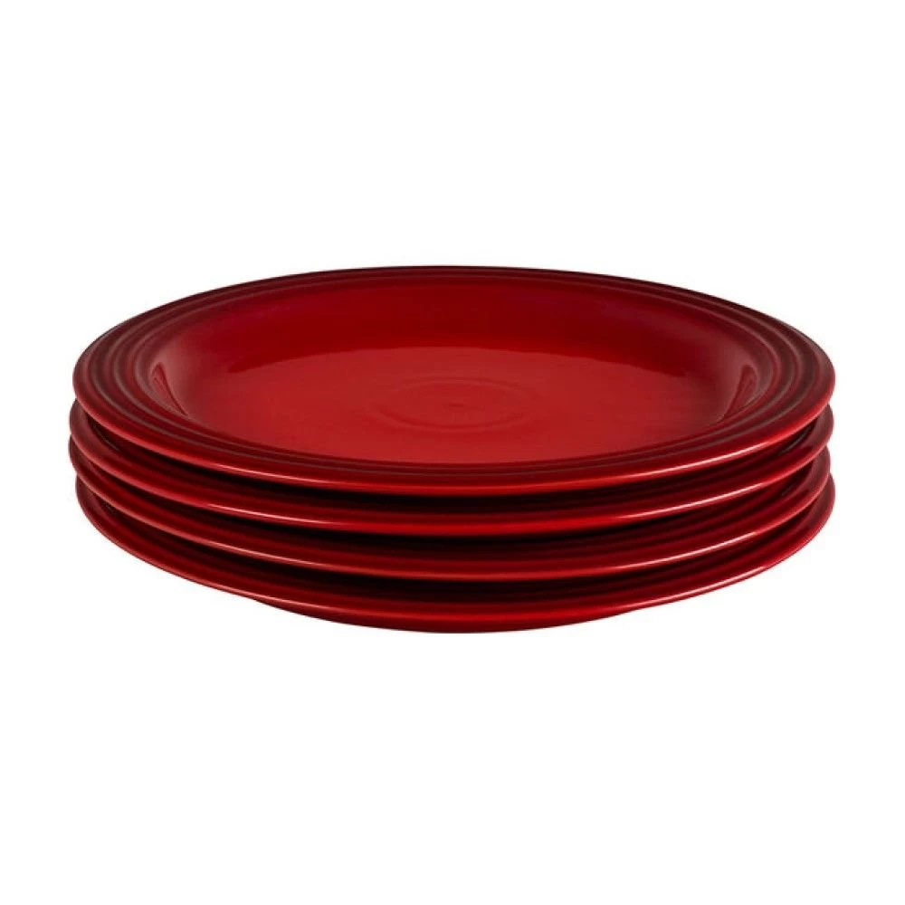 Le Creuset 10.5" Dinner Plates - Set Of 4 | Cerise/Cherry Red 1 Le Creuset 10.5" Dinner Plates - Set Of 4 | Cerise/Cherry Red