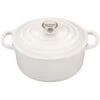 Le Creuset 3.5 Qt. Round Signature Dutch Oven With Stainless Steel Knob | White