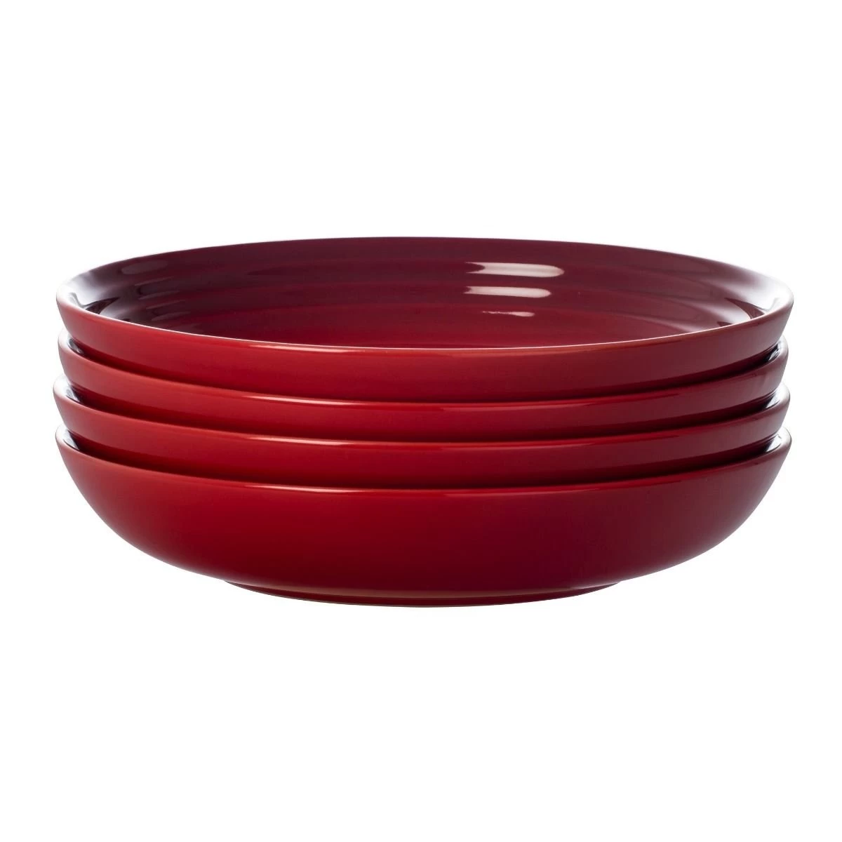 Le Creuset 8.5" Pasta Bowls - Set Of 4 | Cerise/Cherry Red 1 Le Creuset 8.5" Pasta Bowls - Set Of 4 | Cerise/Cherry Red