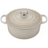 Le Creuset 5.5 Qt. Round Signature Cast Iron Dutch Oven With Stainless Steel Knob | Meringue White