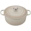 Le Creuset 7.25 Qt. Round Signature Dutch Oven With Stainless Steel Knob | Meringue White