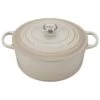 Le Creuset 9 Qt. Round Signature Dutch Oven With Stainless Steel Knob | Meringue White