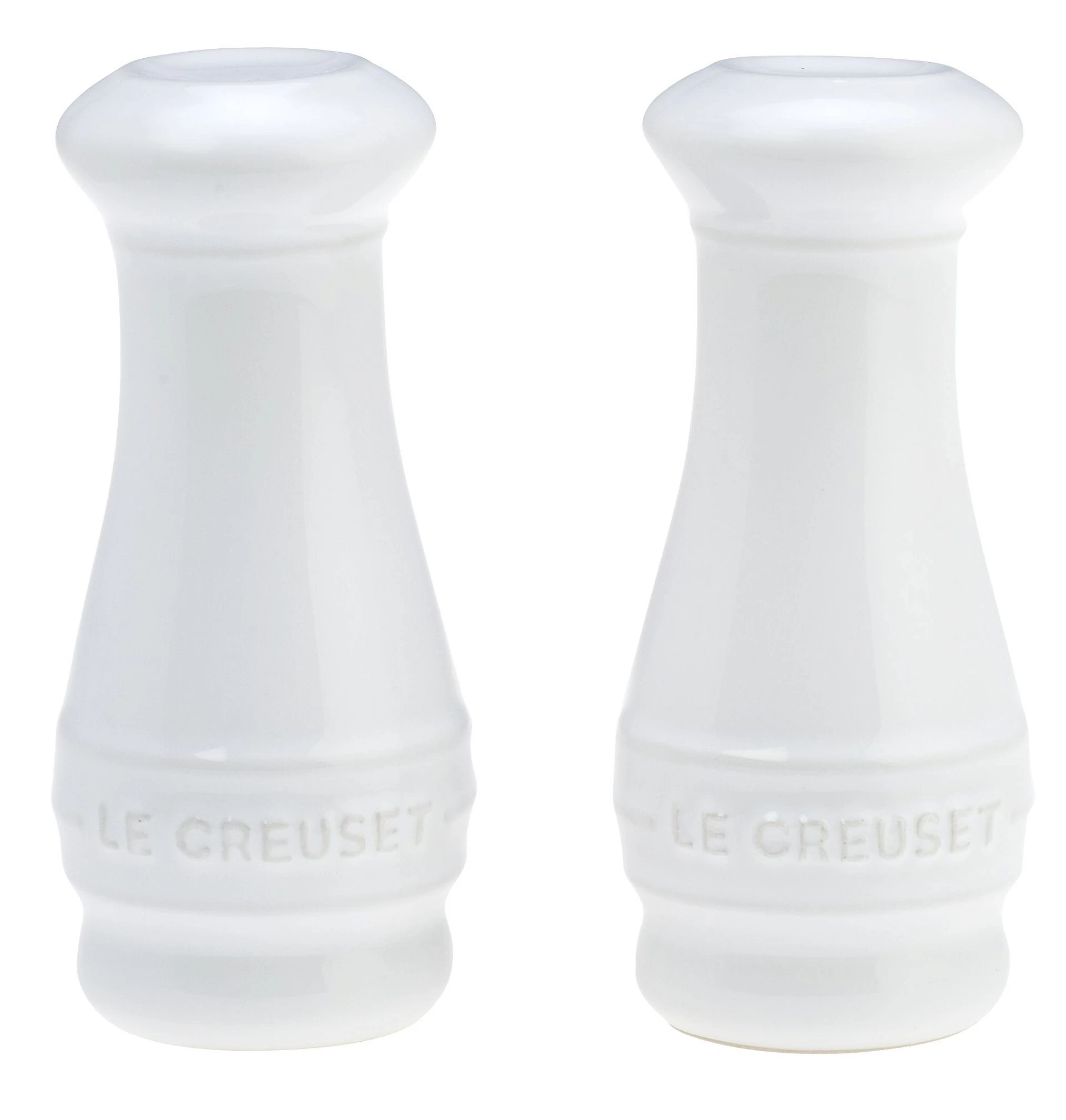 Le Creuset 2-Piece Salt & Pepper Shakers | White 1 Le Creuset 2-Piece Salt & Pepper Shakers | White