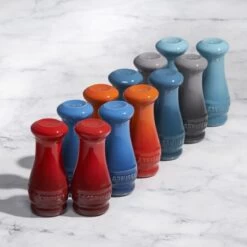 Le Creuset 2-Piece Salt & Pepper Shakers | Caribbean Blue -Cooking Master sp 1