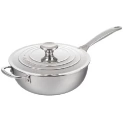 Le Creuset 3.5 Qt. Nonstick Saucier Pan | Stainless Steel