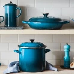Le Creuset 5 Qt. Signature Braiser With Stainless Steel Knob | Deep Teal -Cooking Master teal 1