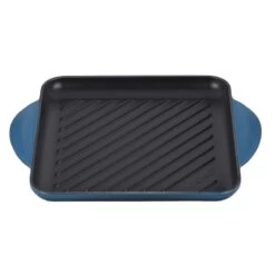Le Creuset 9.5" Square Signature Enameled Cast Iron Grill Pan | Deep Teal