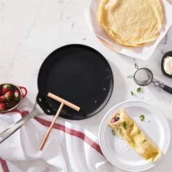 Le Creuset 11" Crepe Pan With Rateau | Toughened Nonstick Pro -Cooking Master tnsp2100 28f
