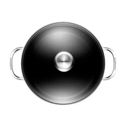 Le Creuset 6.3 Qt. Stockpot With Glass Lid | Toughened Nonstick Pro -Cooking Master tnsp3100 24c