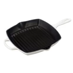 Le Creuset 10-Piece Signature Cookware Set With Stainless Steel Knobs | White -Cooking Master white grill