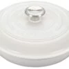 Le Creuset 2.25 Qt. Signature Enameled Cast Iron Braiser With Stainless Steel Knob | White