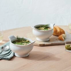 Le Creuset 20oz Heritage Soup Bowl | White -Cooking Master whitesoup